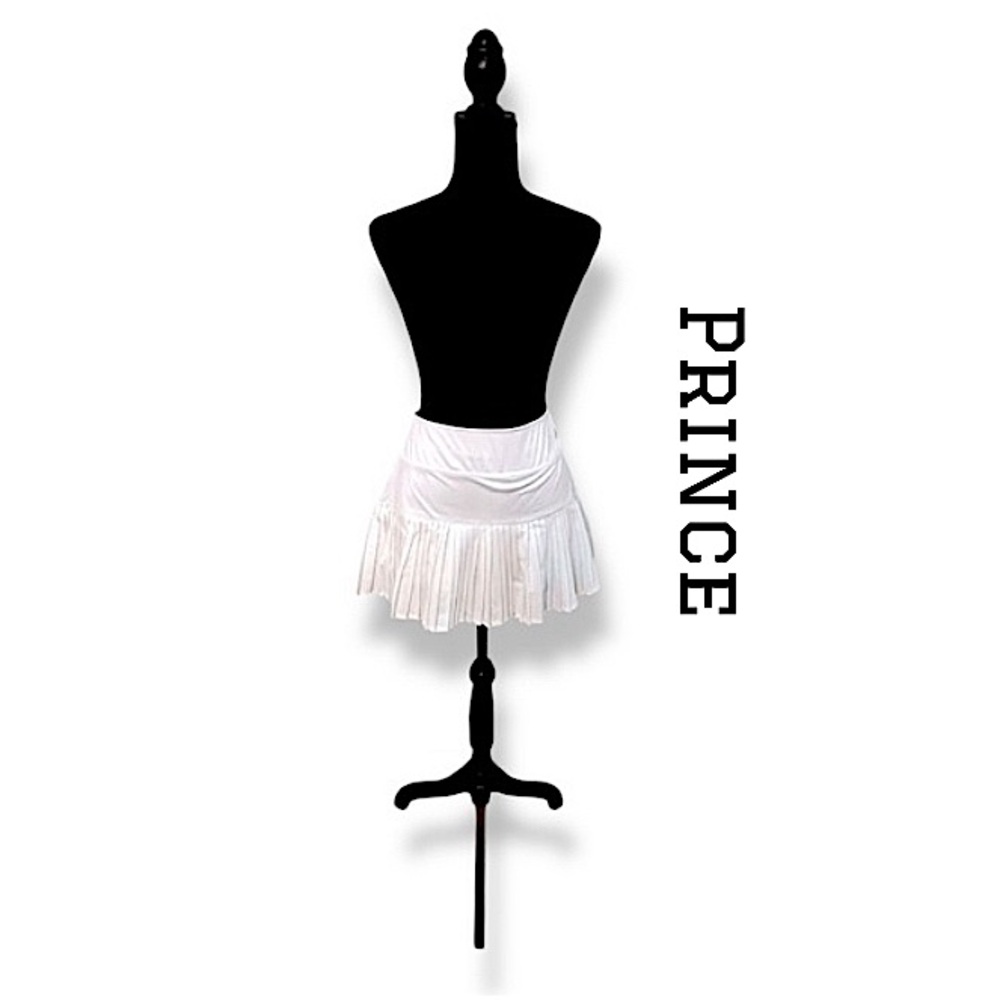 Prince White Pleated Athletic Active Wear Tennis Golf Skirt Womens Size S EUC!
